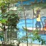 Fresque murale de la Maison du Monde à Evry